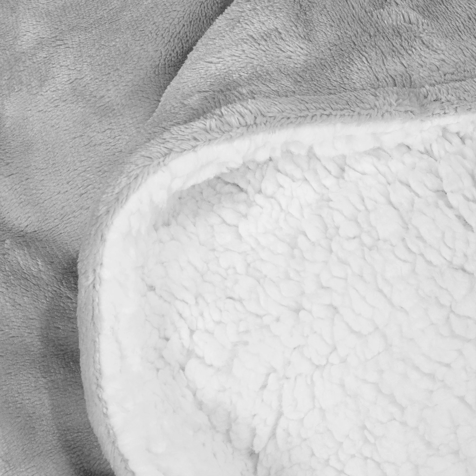 Sherpafilt - Sherpa Fleece Ljusgrå - Image 4