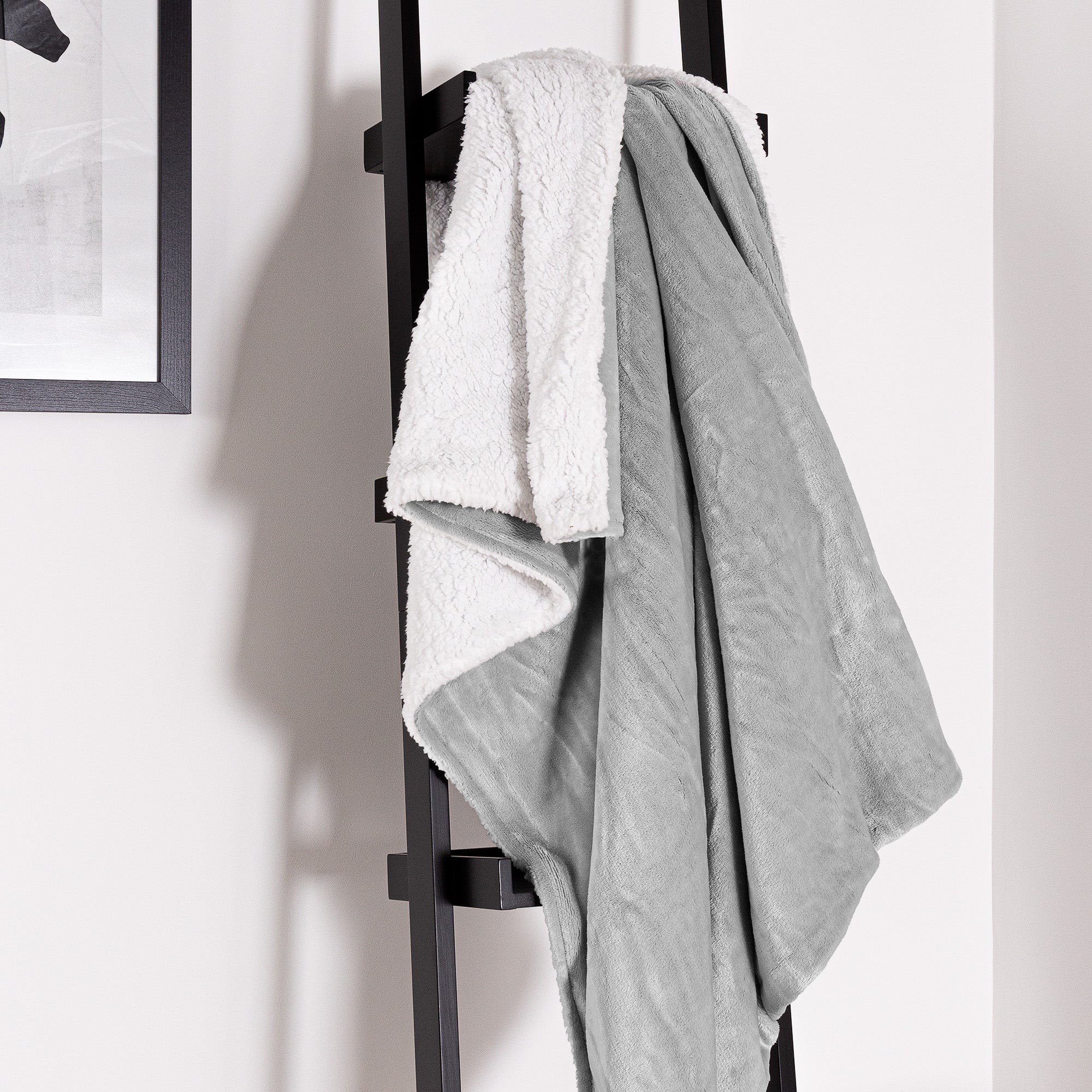 Sherpafilt - Sherpa Fleece Ljusgrå - Image 5