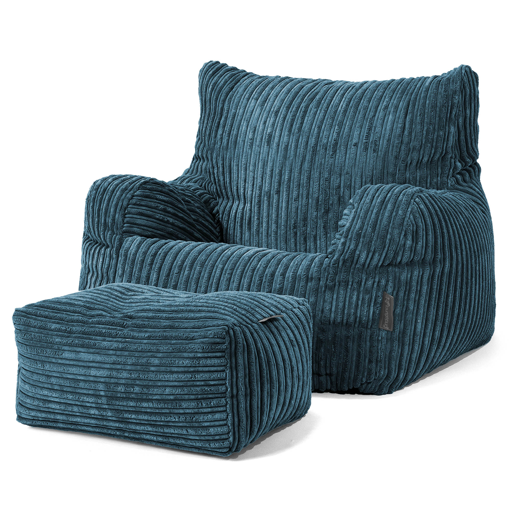 Josephine Sittsäck Fåtölj - Klassisk Manchestertyg Teal - Image 2