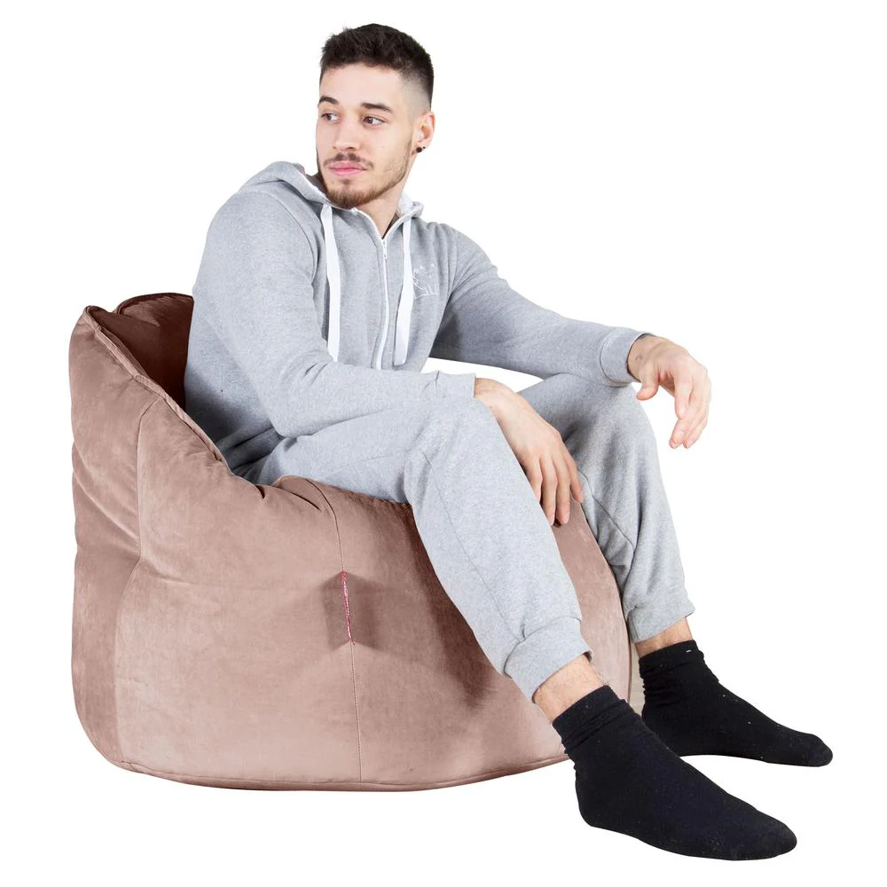 Sittsäck Fåtölj 'Kram' - Sammet Rosa - Image 4