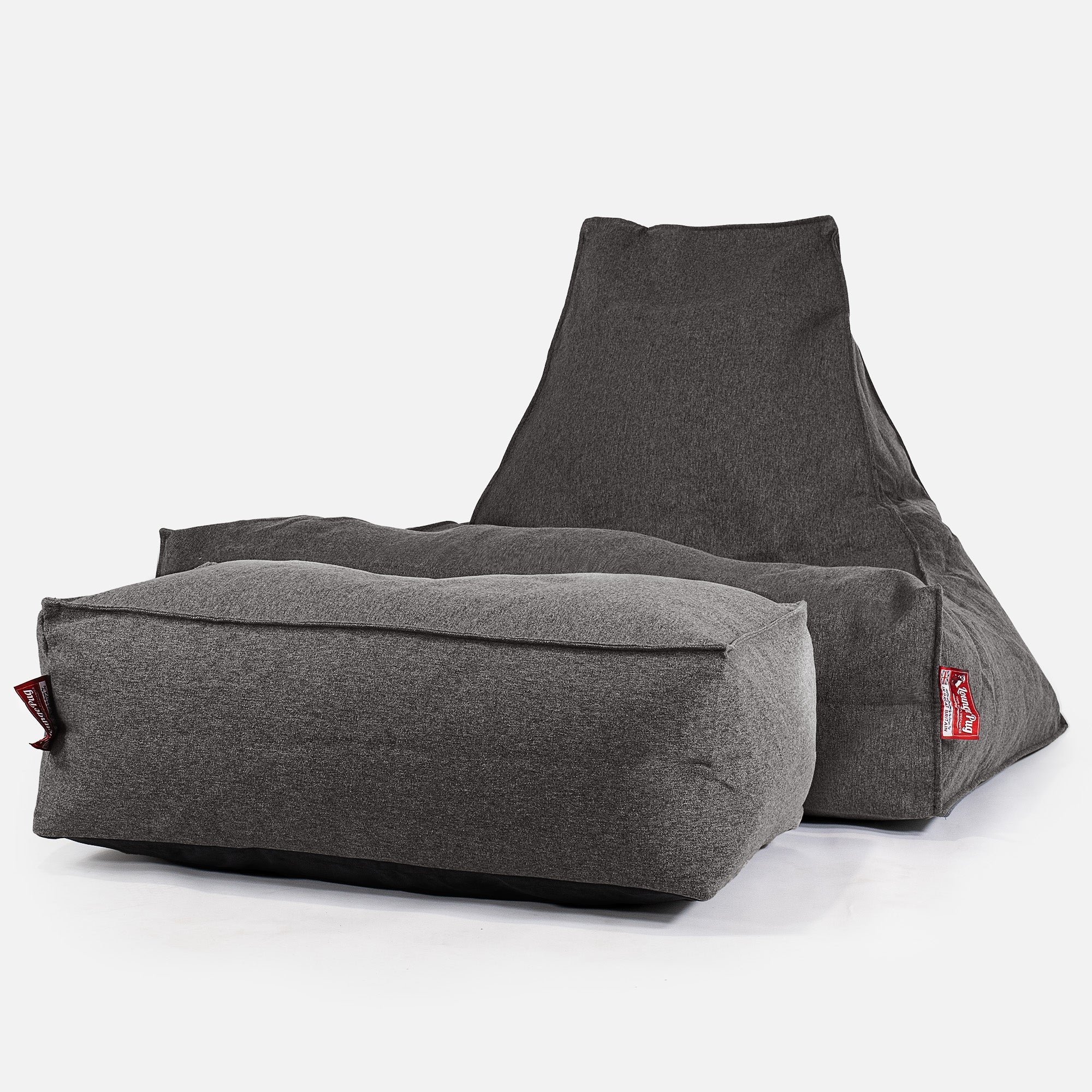 Sittsäck Lounge - Interalli-ull Grå - Image 2