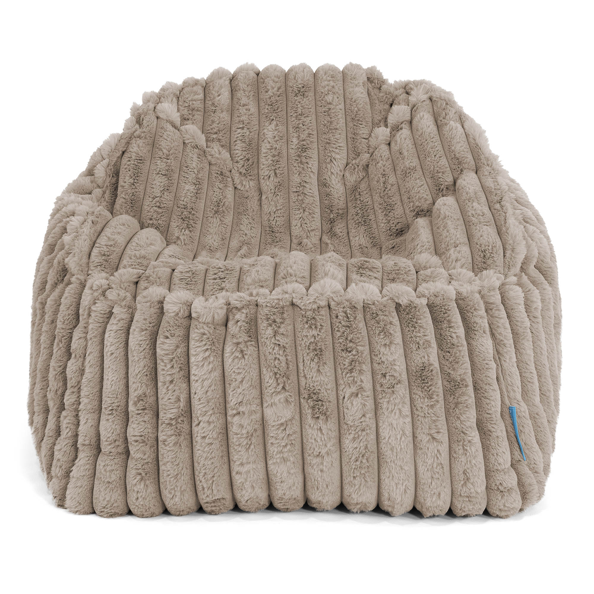Sloucher Saccosäck för Barn 2-6 år - Ultraplyschmanchestertyg Minkbrun - Image 2