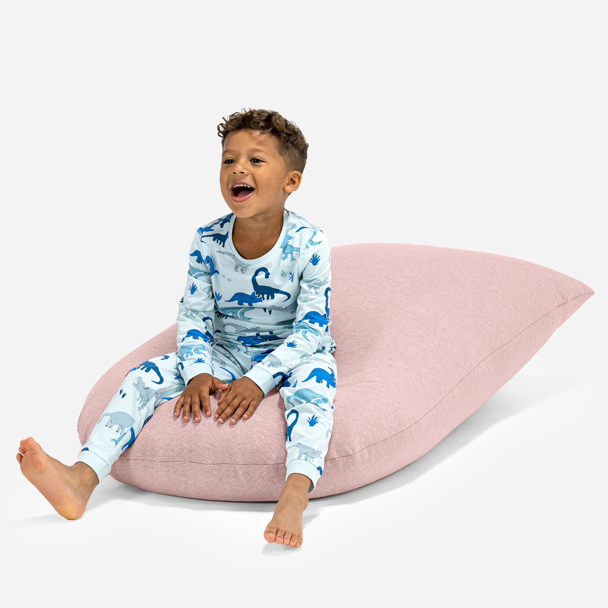 Stor Saccosäck för Barn 2-6 år - Stretchig Bomull Baby rosa - Image 5