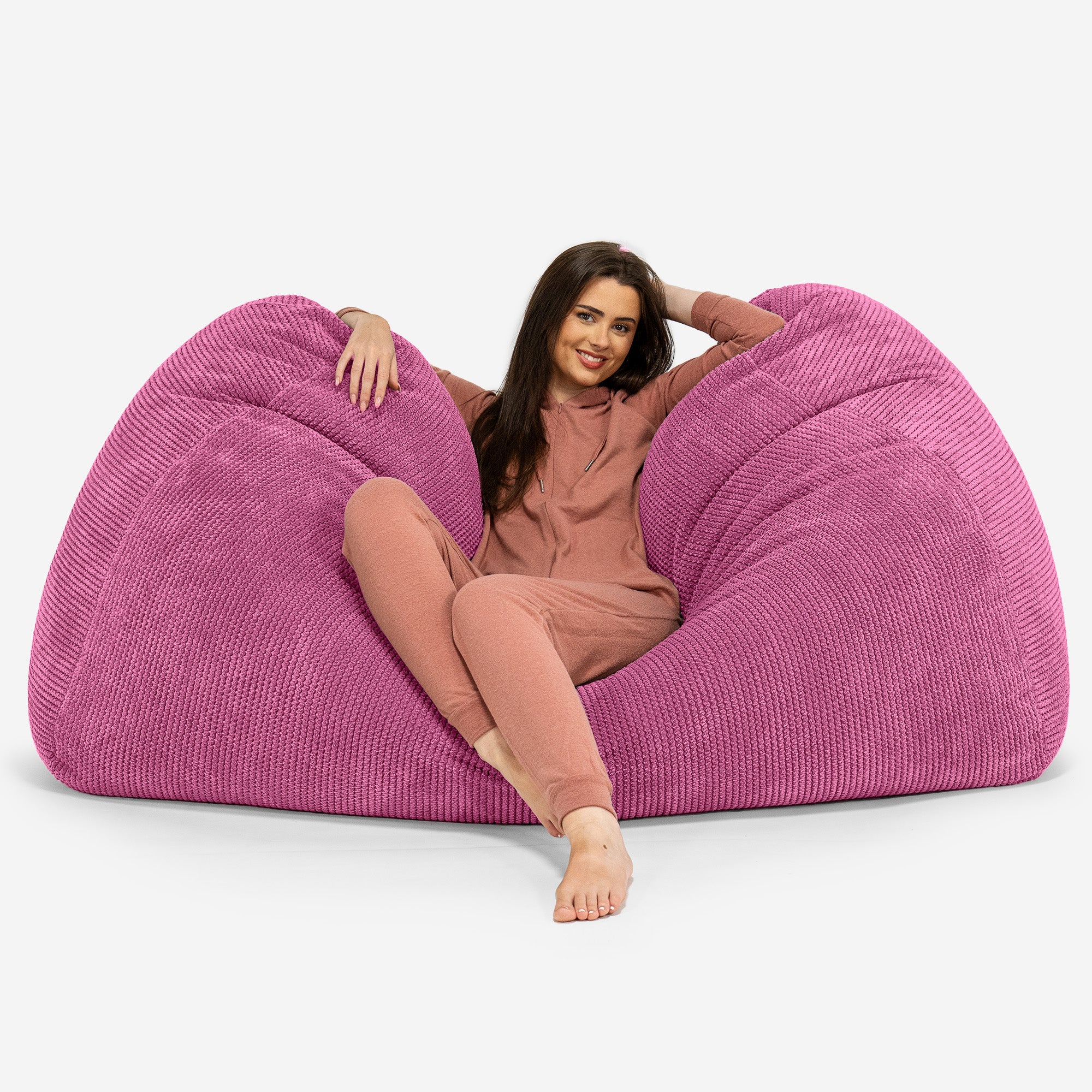 Stor Saccosäck Soffa - Pom-pom Rosa