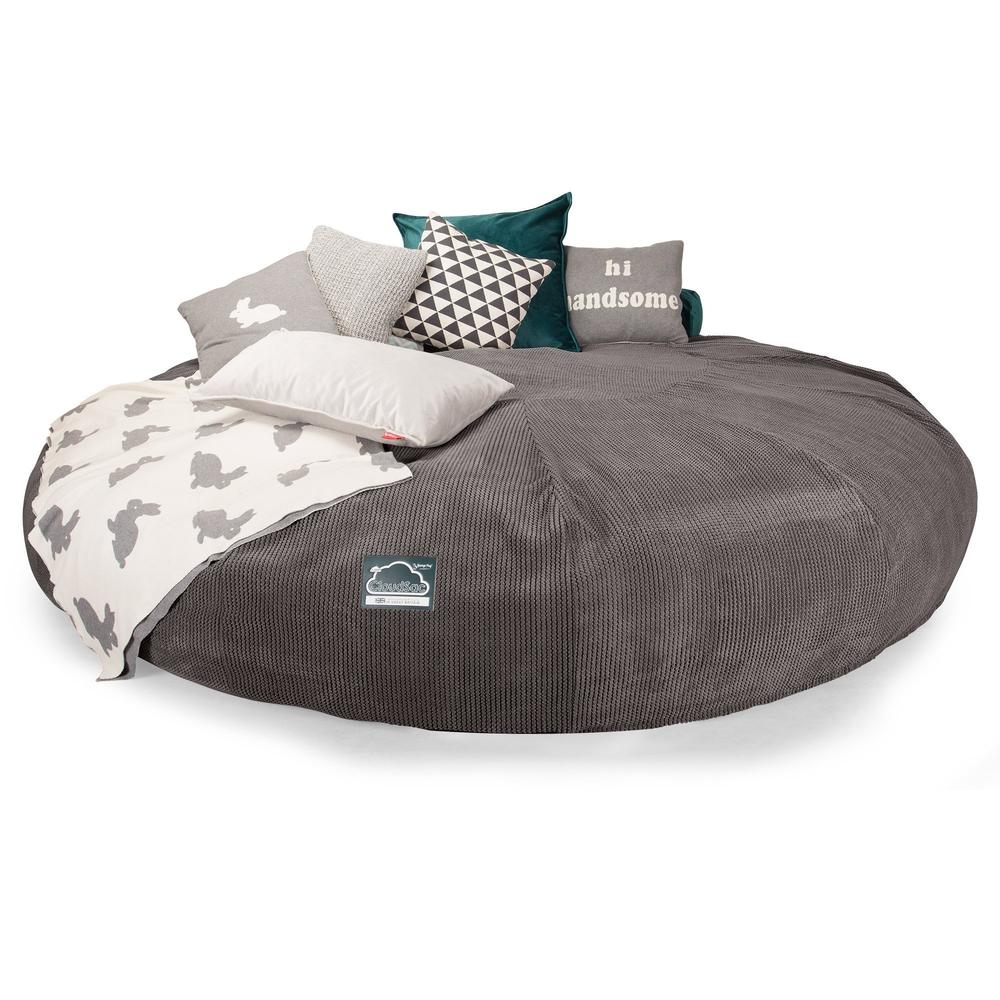 Titanic Saccosäcksoffa XXXXXL C5000-L, CloudSac Memoryskum - Pom-pom Mörkgrå - Image 4
