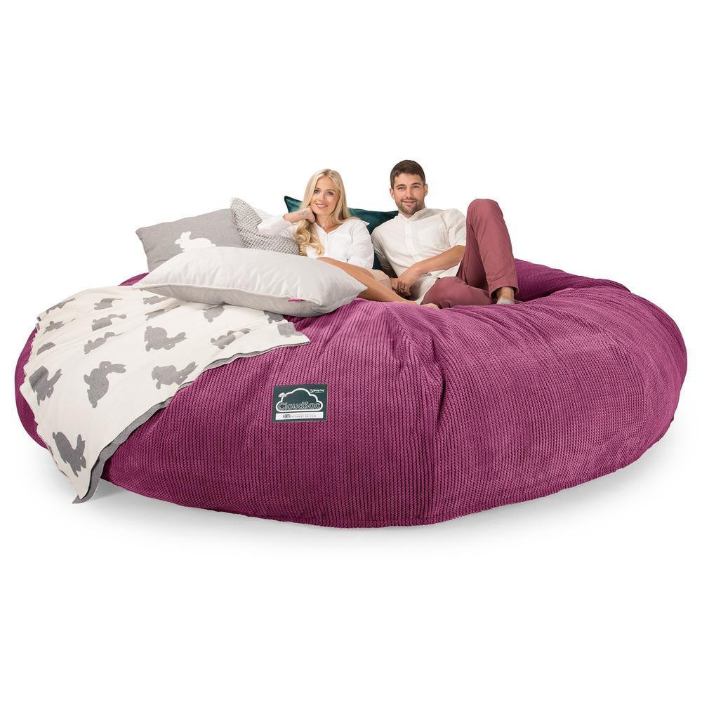 Titanic Saccosäcksoffa XXXXXL C5000-L, CloudSac Memoryskum - Pom-pom Rosa - Image 3
