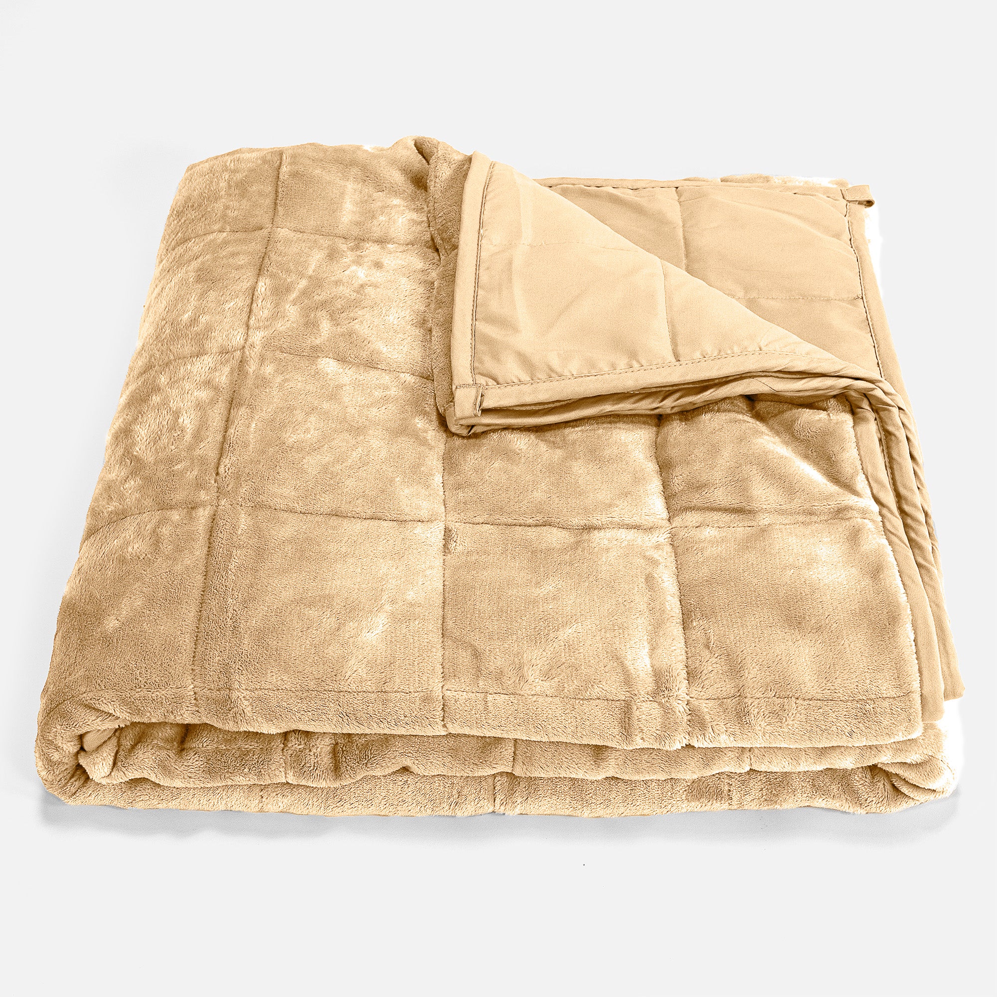 Tyngdfilt för Vuxna - Flanellfleece Minkbrun