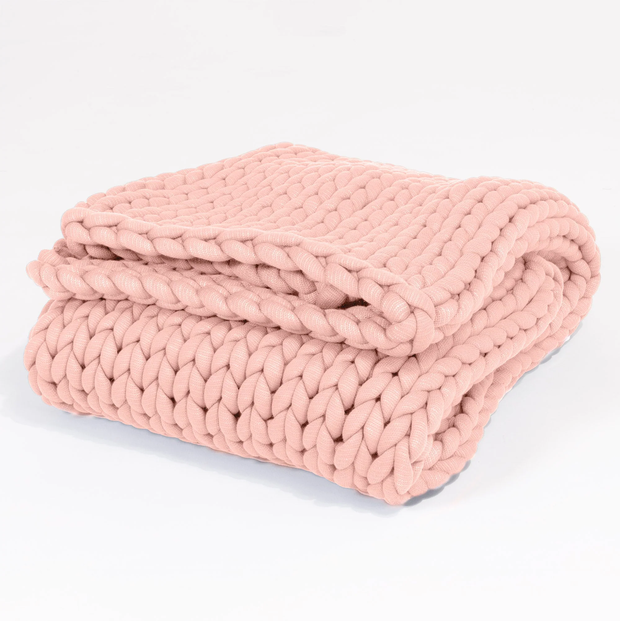 Tyngdfilt för Vuxna - Grov stickning Gammelrosa
